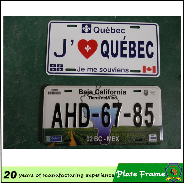 Zinc Alloy USA Car License Plate Frame