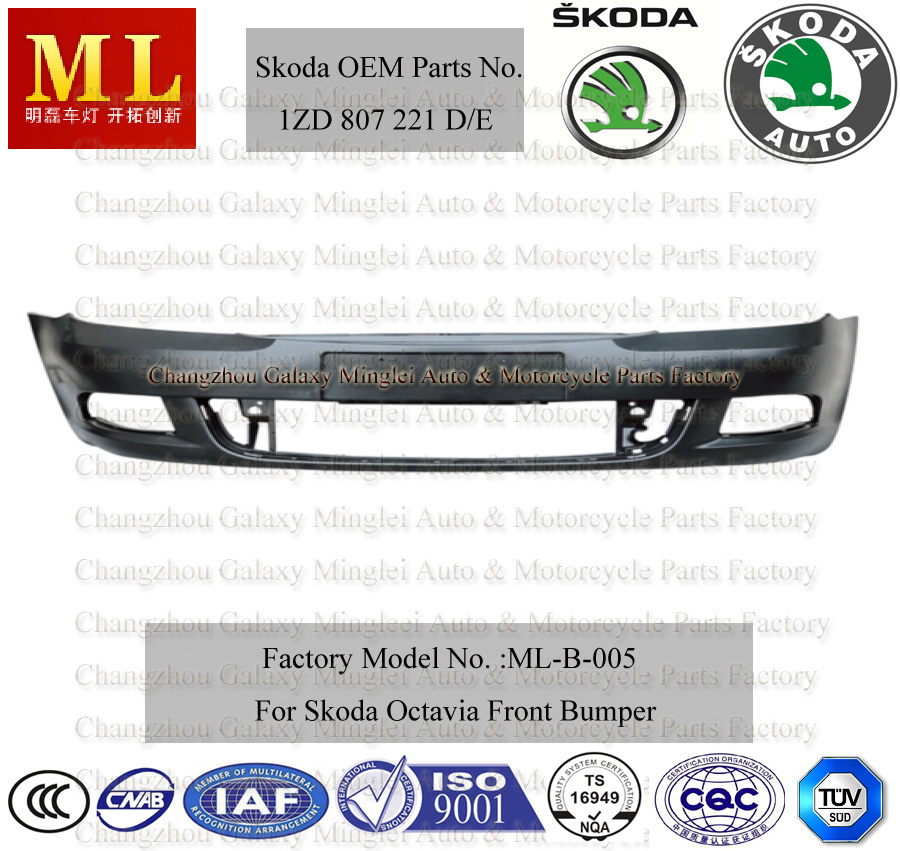 Flexible Front Bumper for Skoda Octavia From 2009 (1ZD 807 221)