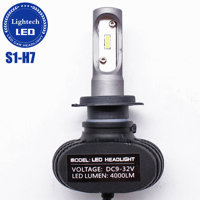 Lightech Super White S1 12V Automotive LED 8000lumen 72W Csp High Power H7 LED Headlights of Automobile Accessories