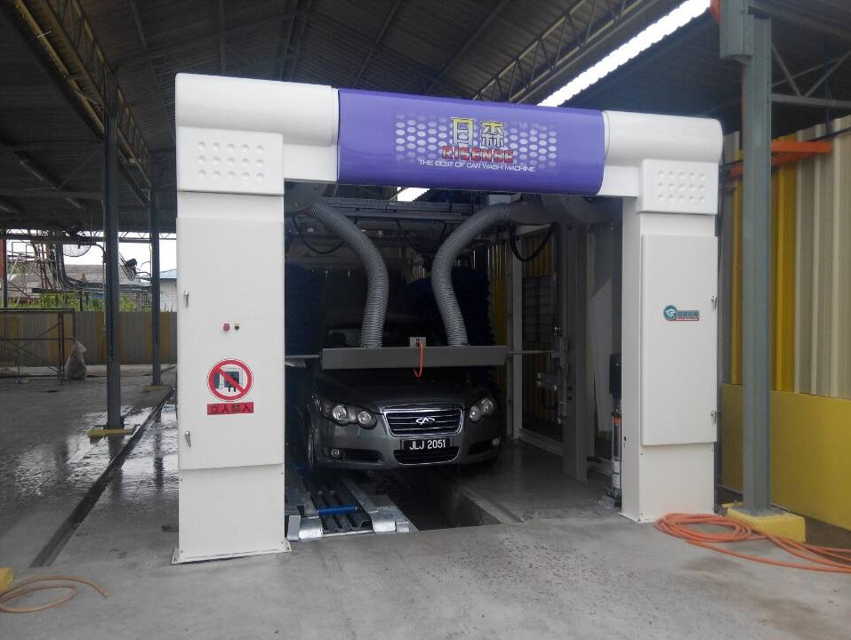 Fully Automatic Tunnel Car Washing System with Nine Brushes