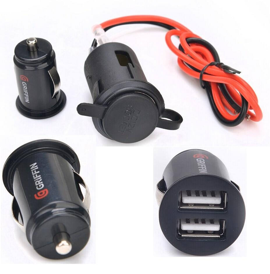 12V USB Car Charger Car Motorbike Motorcycle Cigarette Lighter Power Plug Socket