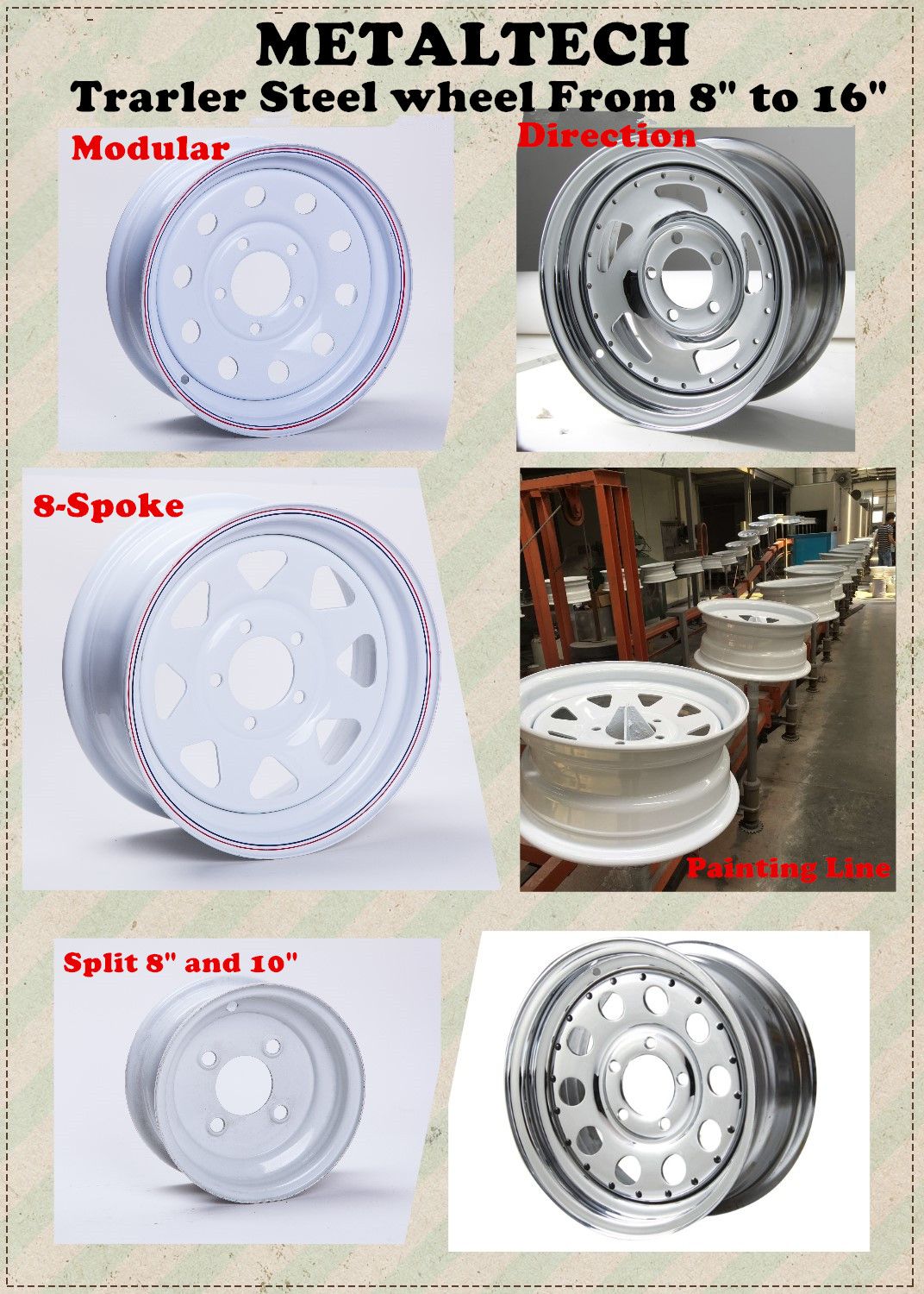 Camper Trailer Steel Wheel Rim