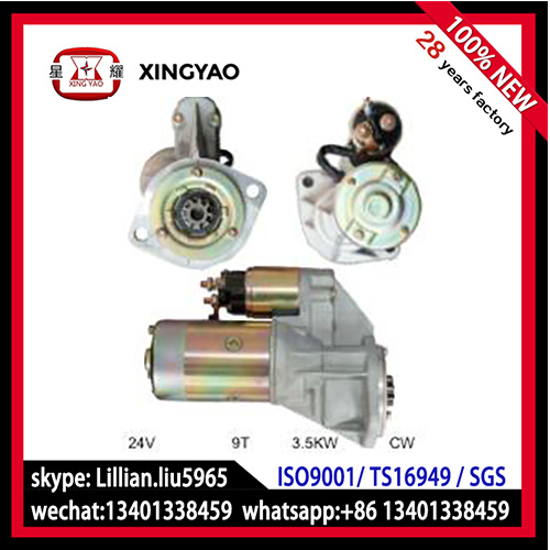 New S24-07 Hitach Series Isuzu Industrial Engine Starter Motor