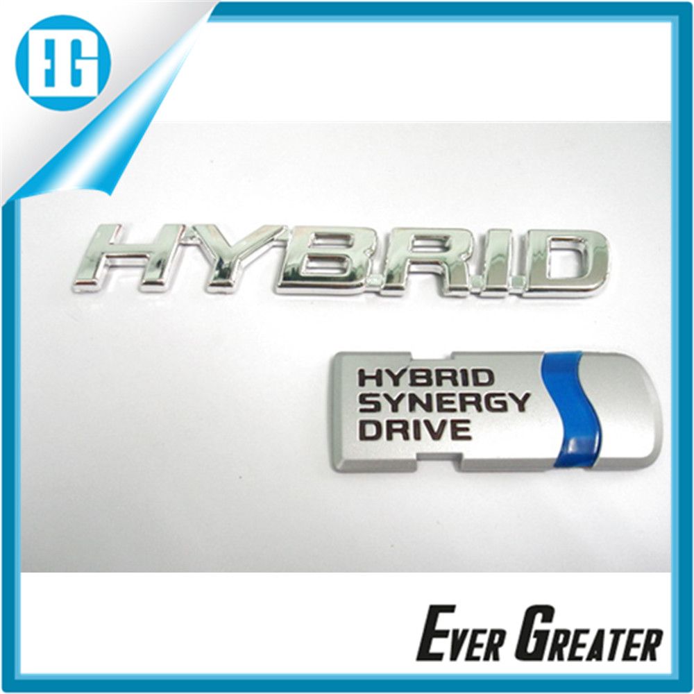 Customized 3D Car Badge Sticker Decal Custom Emblems Chromed ABS Badges for Car