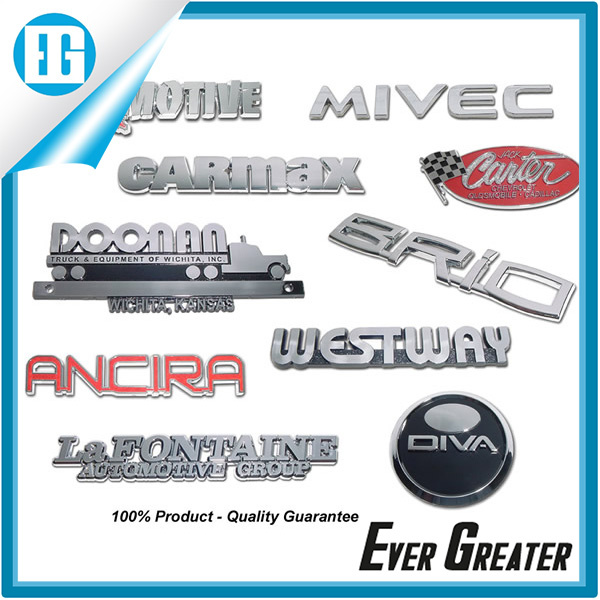 Car Metal Logo Emblem 3D Badges Custom Size