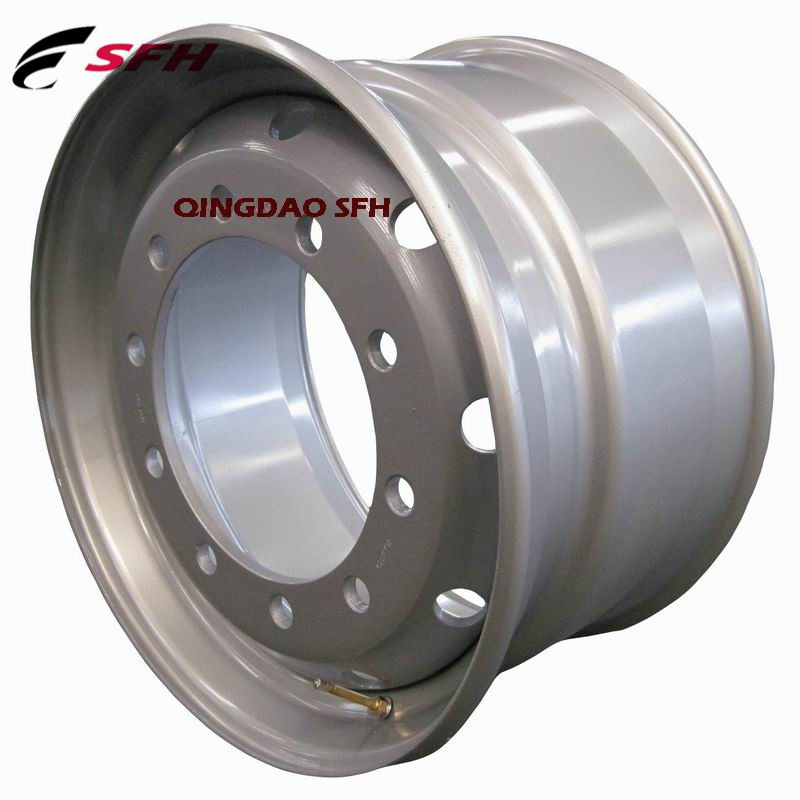 High Performing Steel Tubeless Truck Wheel (19.5X7.5, 22.5X8.25, 22.5X9.00)