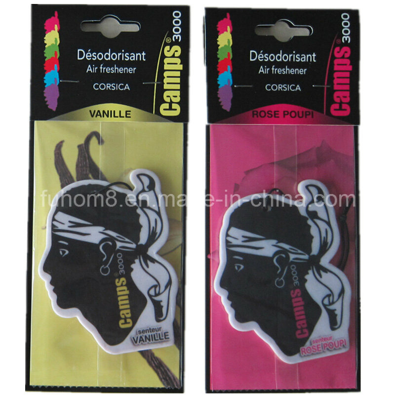 Custom High Quality Paper Car Air Freshener with Long Lasting Fragrance