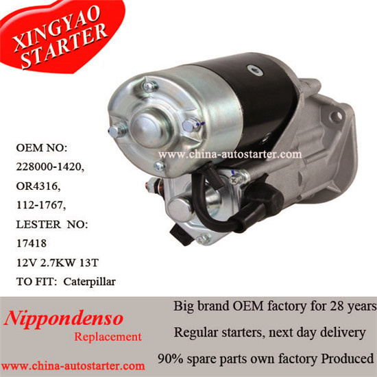 100% New Denso & Caterpiller Electric Starter (228000-1420)