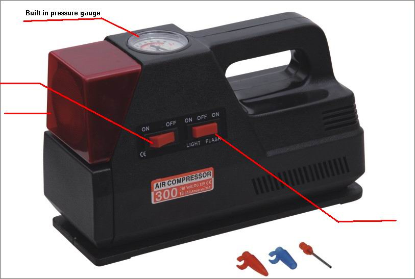 Most Popular Car Air Compressor 3 in 1 Inflating Tool