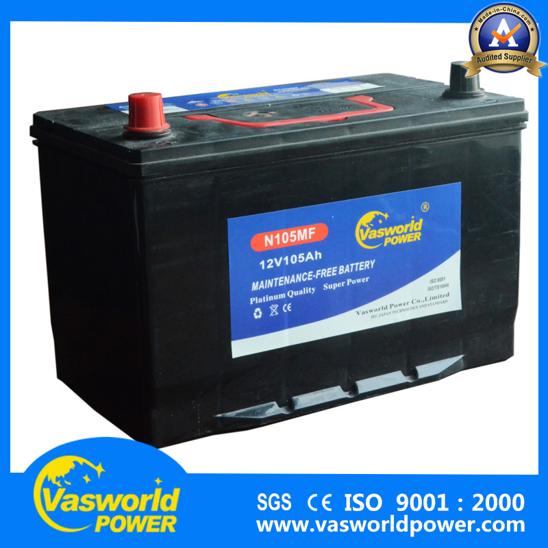 Maintenance Free Type Cheap Vehicle Battery Best Brand N100z 12V 100ah