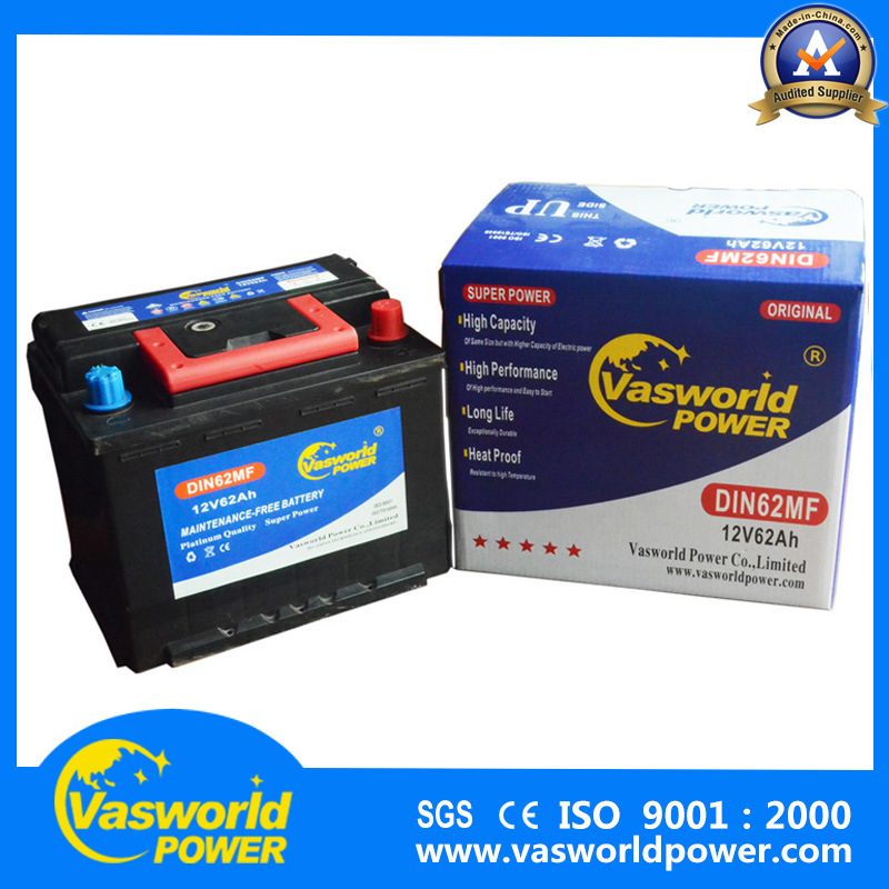 Automative Battery 12V 62ah Car Battery with Good Price