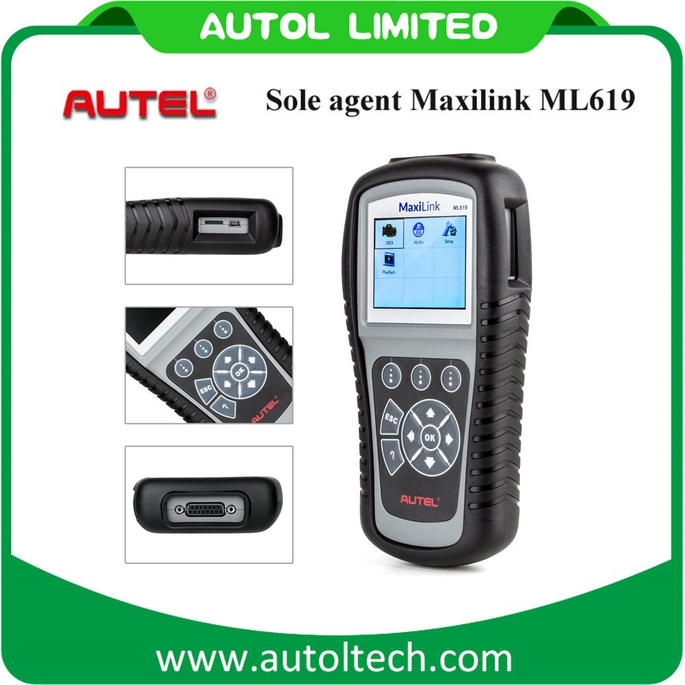 100% Original New Autel Maxilink Ml619 High Quality OBD Diagnostic Cars Autel Al619 Maxilink Ml619 OBD Scanner