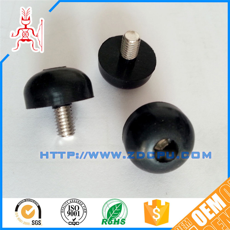 Custom Made Rubber Mount with Melt Screw and Bolt for Table Leg