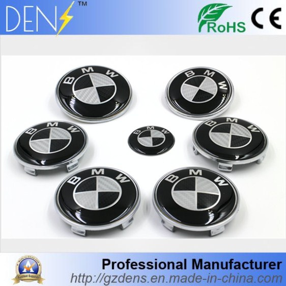 Black & White Car Hood Rear Trunk Badges for BMW