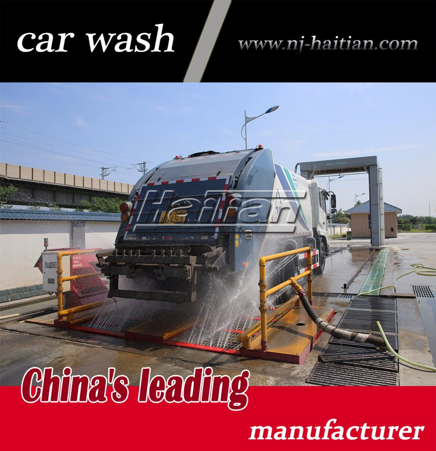 Grating Heavy Truck Wash Machine with High Pressure Water