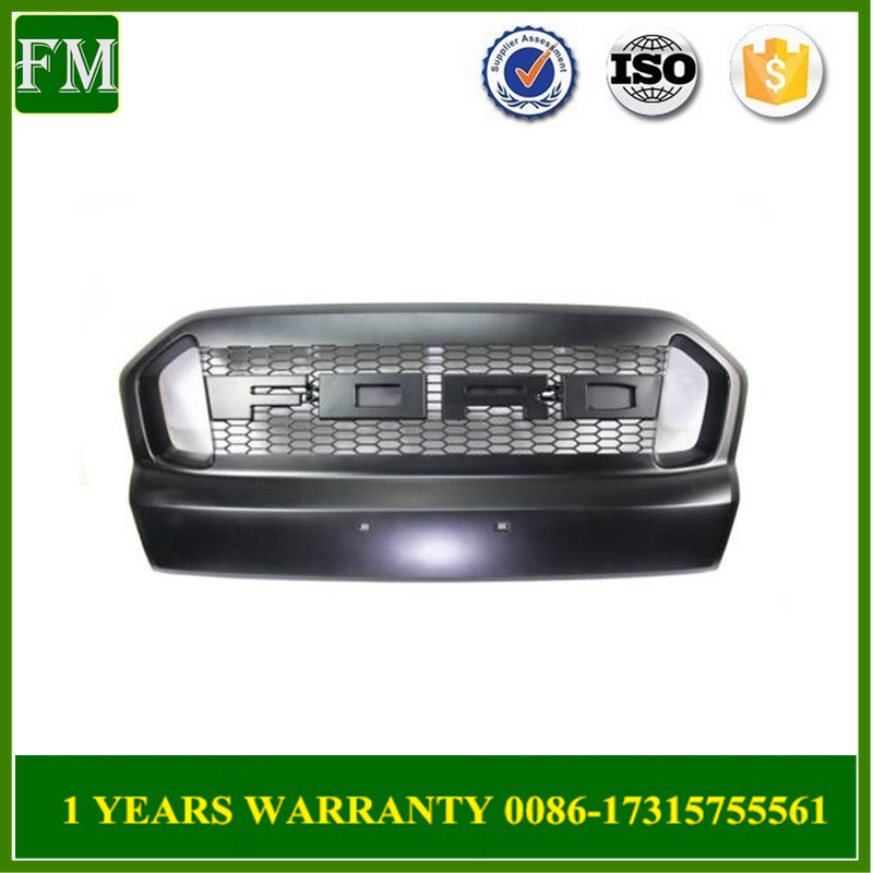 Black Mattle Front Grille for Ford Ranger Wildtrak 2015-2016