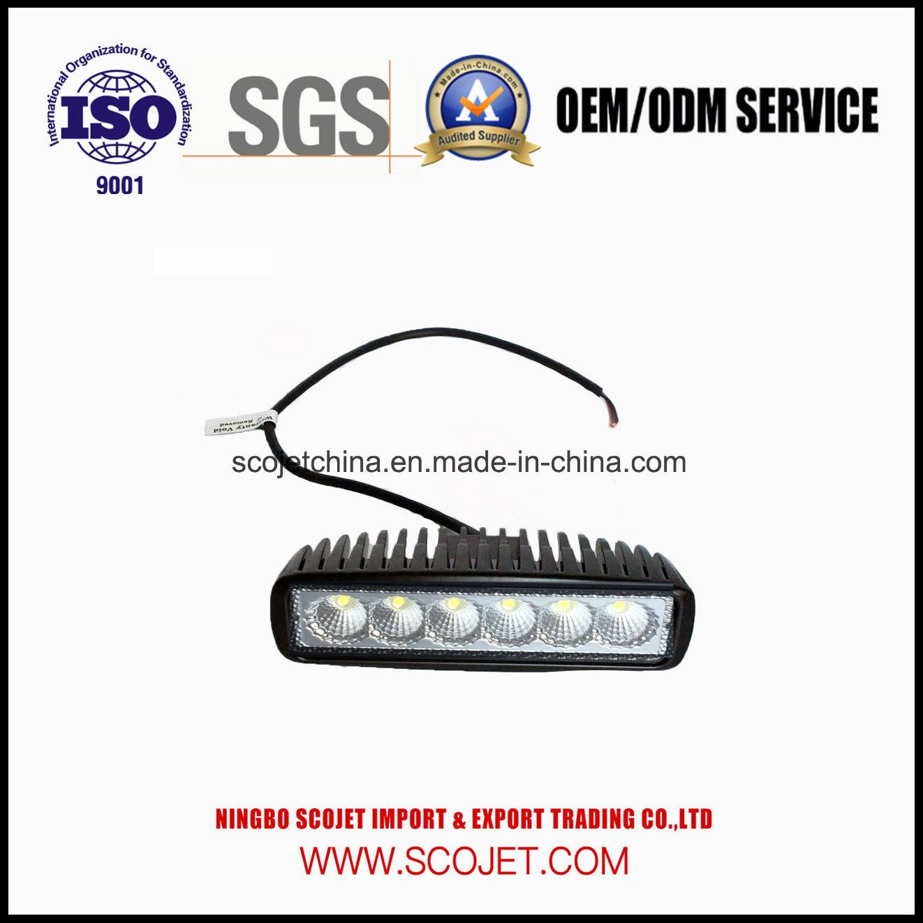 High Quality LED Headlight with Casting Aluminum Housing Used on Snow Blower