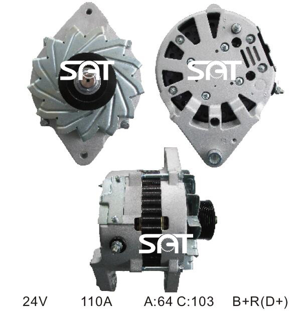 Nikko Alternator 0-35000-8310 600-861-9110 600-861-9111