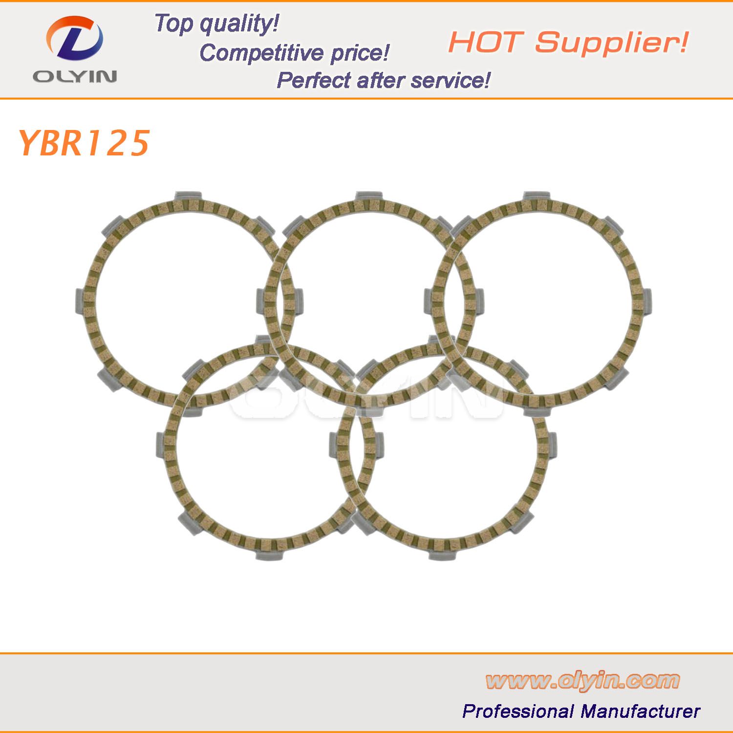 Ybr125 Paper Base Motorcycle Clutch Disc for YAMAHA Engine Parts