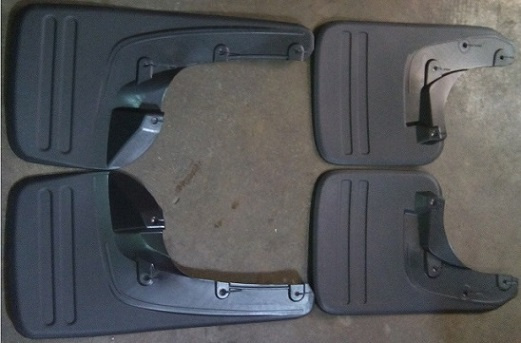 Rubber Automotive Mud Flaps Aftermarket for Toyota Hilux Vigo 2006 - 2012 MID-East Market
