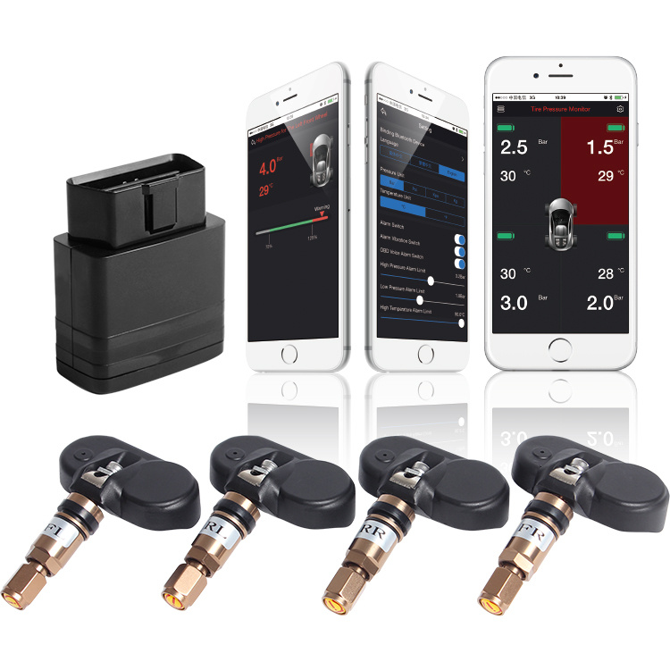 TPMS APP Wireless TPMS Bluetooth Aftermarket TPMS TPMS Service TPMS OBD