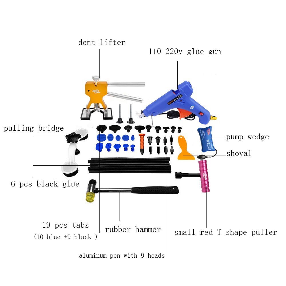 Pdr Tools Auto Repair Kit Car Body Repair Tools LED Lamp Reflector Board Dent Puller
