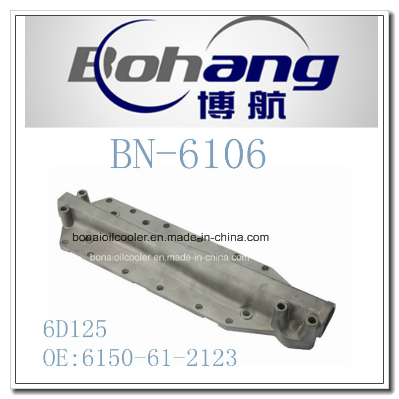 Bonai Engine Spare Part Komatsu 6D125 Oil Cooler Cover (6150-61-2123)