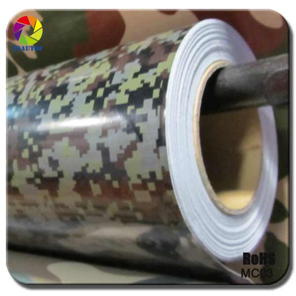 Tsautop Digital Camo Vinyl Camouflage Car Wrap