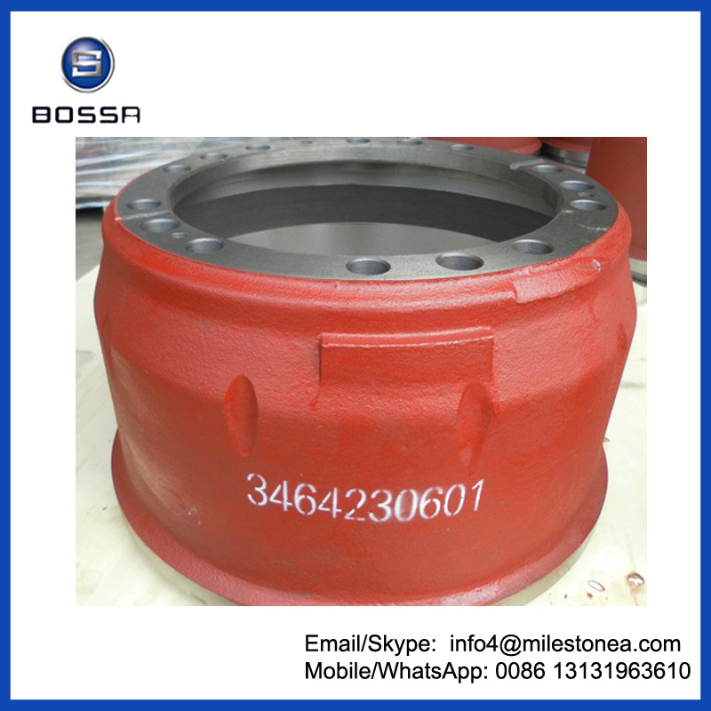 Truck Brake Drums OEM 3464230601 Auto Parts for Mercedes Benz