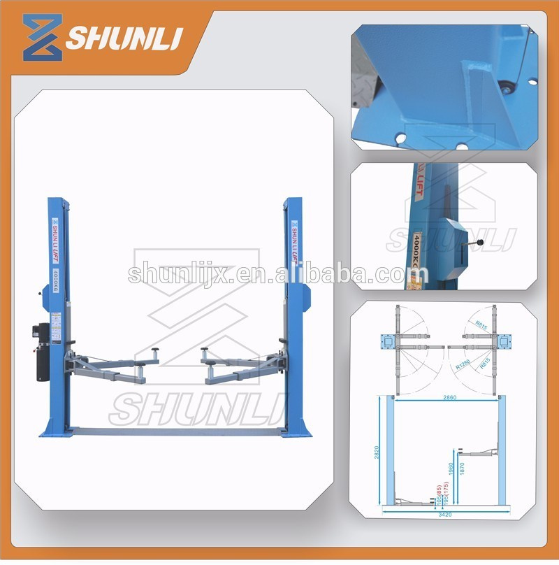 4ton 2 Post Car Lift with Manual Release