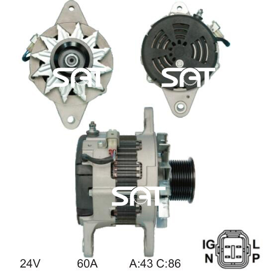 Sawafuji Alternator 27040-2481 23100-97617 27040-2400