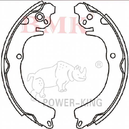 Non-Asbestos Brake Shoe (K7744) for Isuzu/Mitsubishi