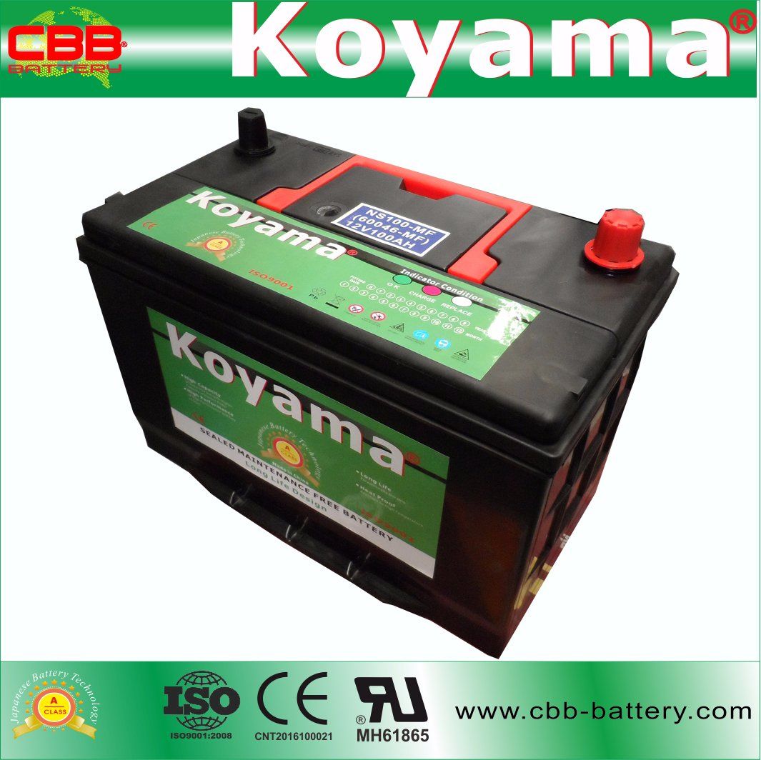 Mf Auto Starting Battery -Ns100mf-12V100ah
