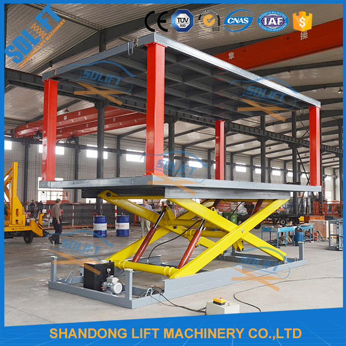 Cheap Double Platform Scissor Used Car Lifts