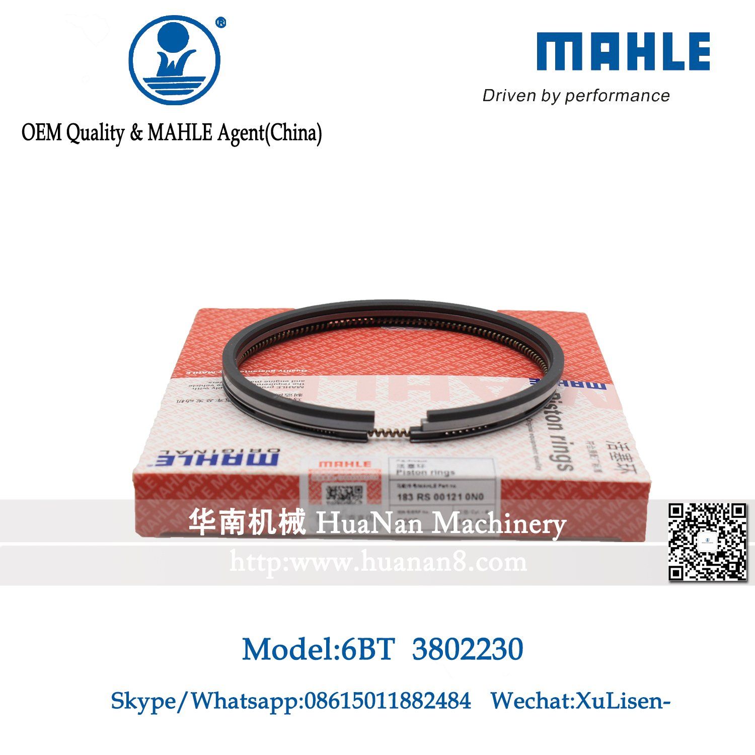 Cummins Spare Parts 6bt Mahle Piston Ring