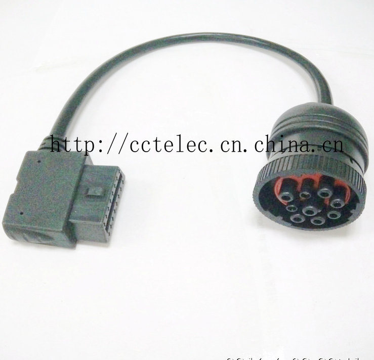 Deutsch 9p M to Obdii 16p F Cable