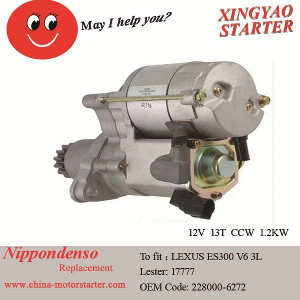 Gear Starter for Lexus Es300 1998 & Toyota Camry (228000-6272)