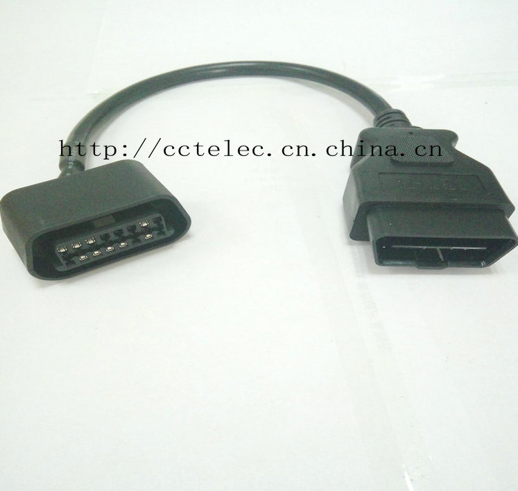 Obdii 16p M to Ford 16p F Cable