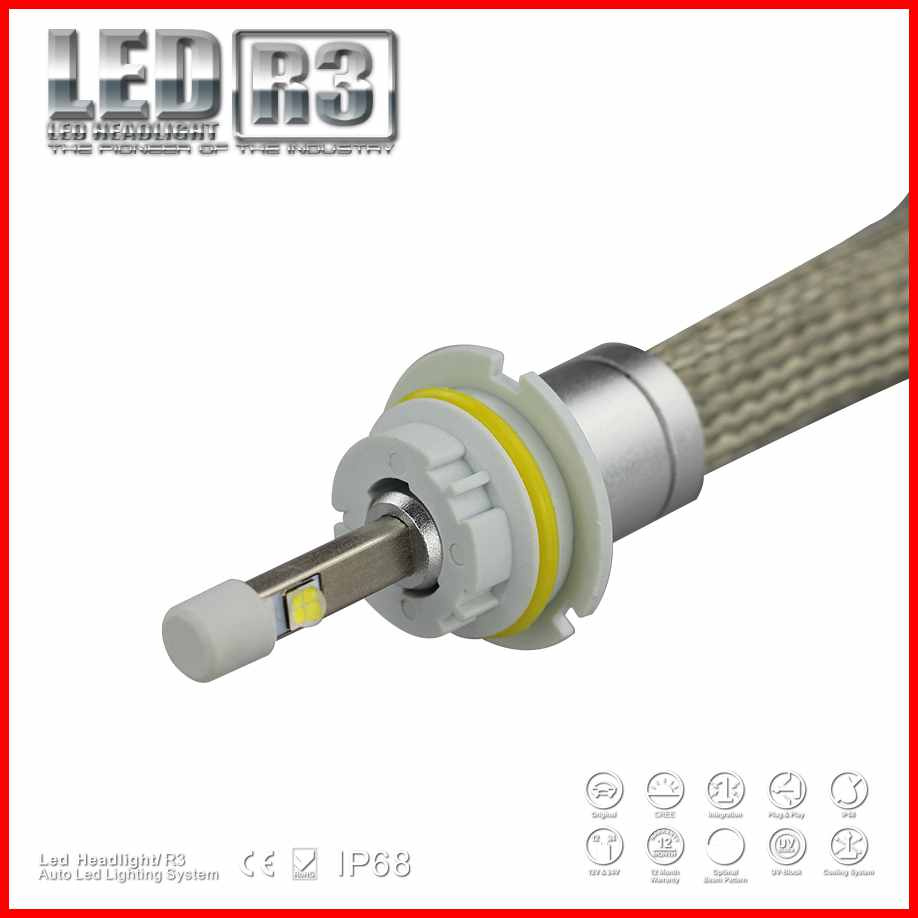 Auto Car Headlight 4800lm 9004 9007 H4 R3 CREE LED Headlight Bulbs with Xhp 50 Chips for Car