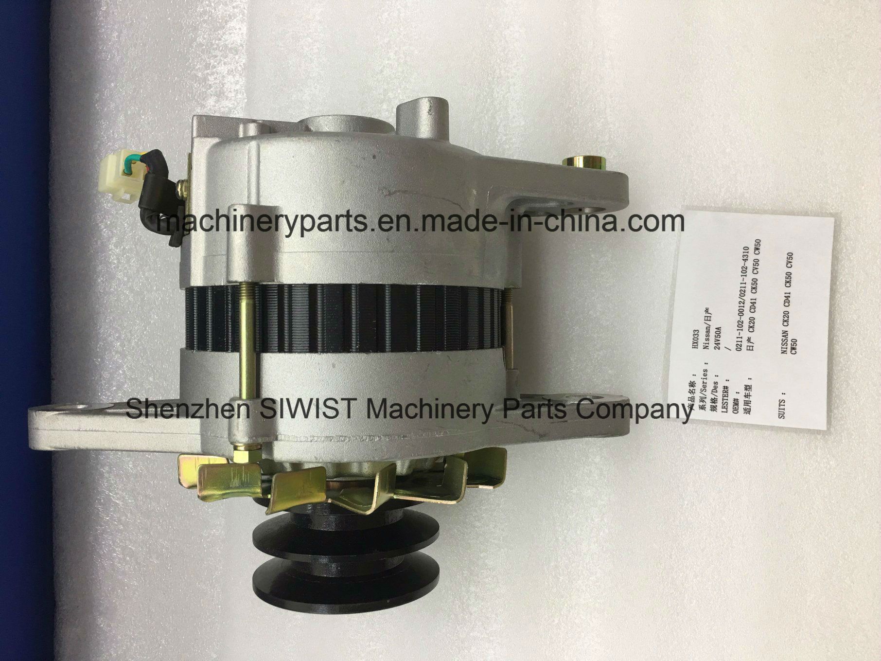 Alternator 0211-102-0012 0211-102-4310 23100-97003 23100-97004 Lt215-20 Lt225-22c Lt235-44 Lt235-34b 23100-97019 23100-97002 for Nissan Ra60 Tw50