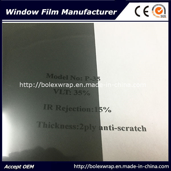 2ply Scratch-Resistant 35%Vlt Sun Control Film Car Window Film, Car Window Tint Film