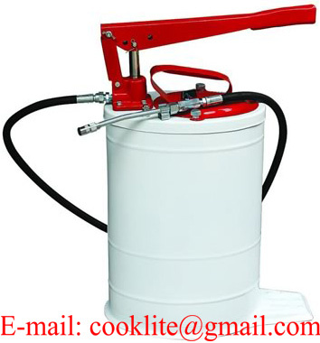Manual Grease Pump High Volume Oval Lubrication Bucket - 20L