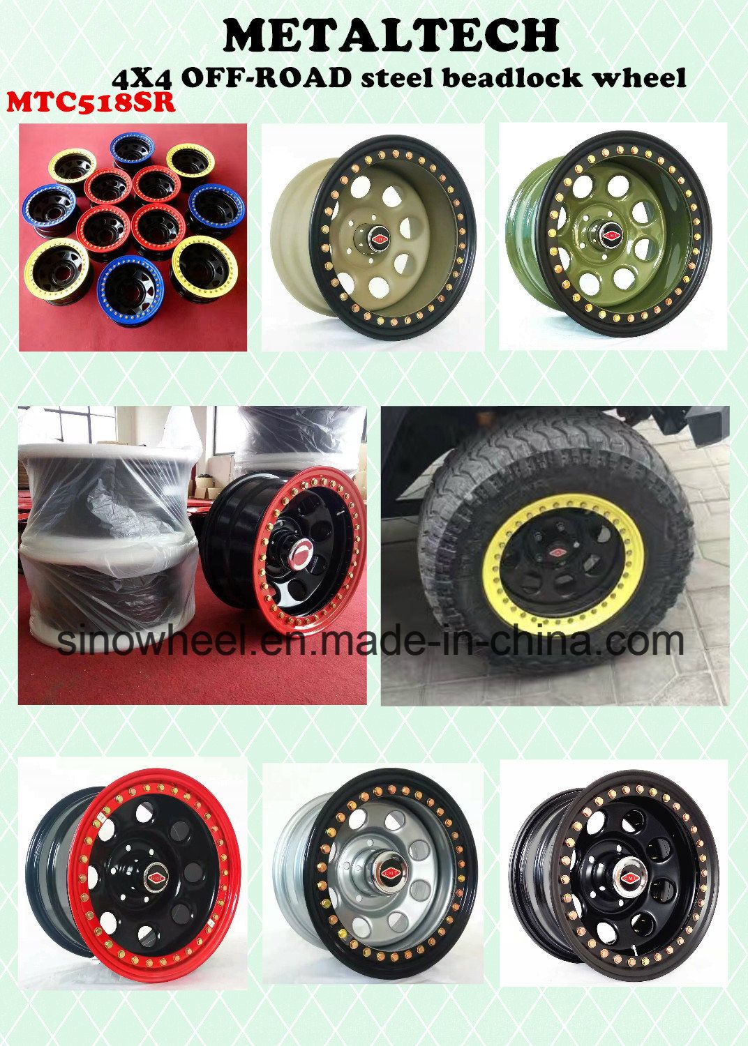 4X4 Offroad Beadlock Steel Wheel