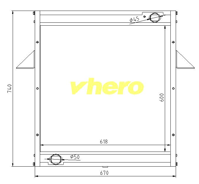 Auto Parts Cooler Auto Radiator for Truck FAW Jiefang Ck01