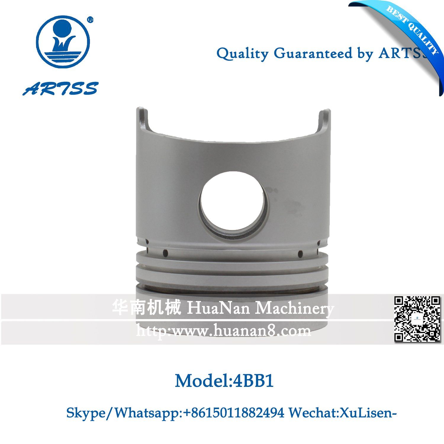 High Qualiy Isuzu Piston 1-12111-739-0 for Forklift OEM 1121117390