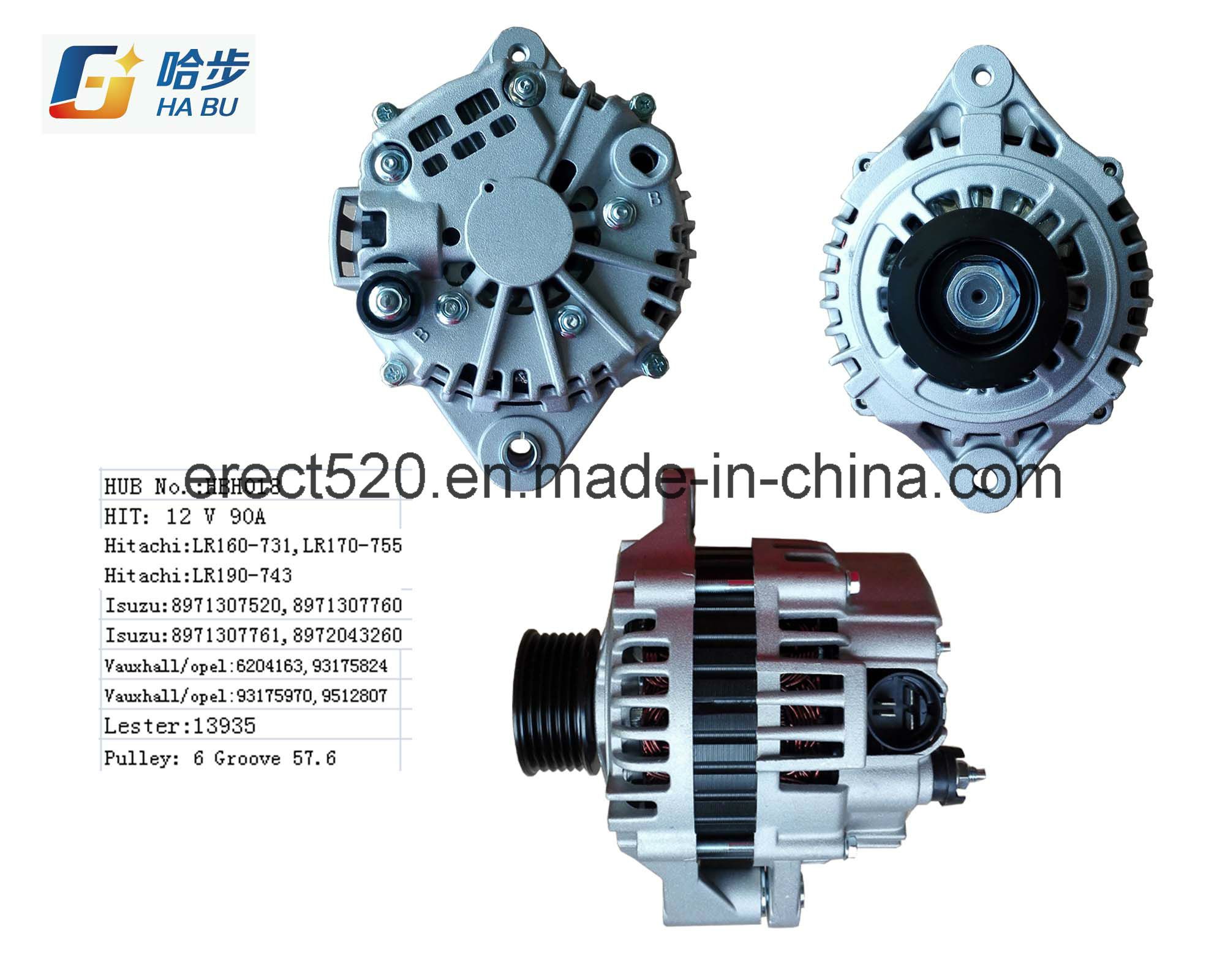 New Alternator for Honda Opel 3.2 Lr190-743, 8972043260