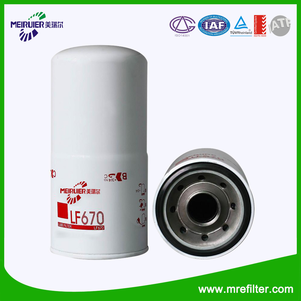 Lube Spin-on Oil Filter Lf670 Manufacture Produced by Factory