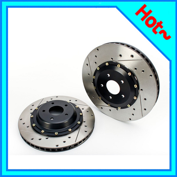 Painted Drilled Slotted Brake Disc Rotor with Dacromet