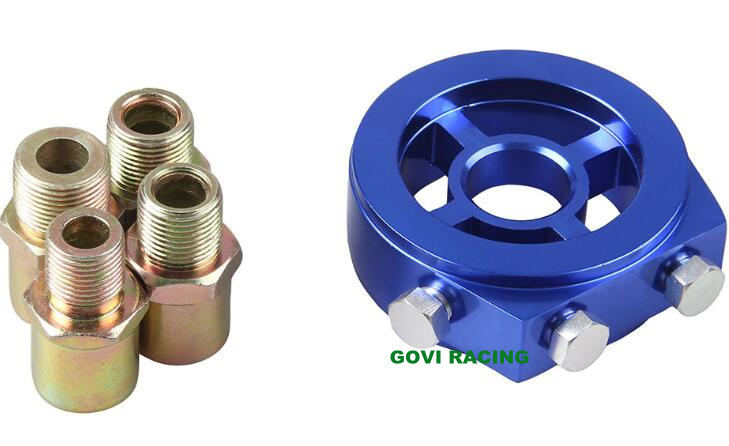 CNC Aluminum Universal Oil Temperature Filter Adapter Radiator