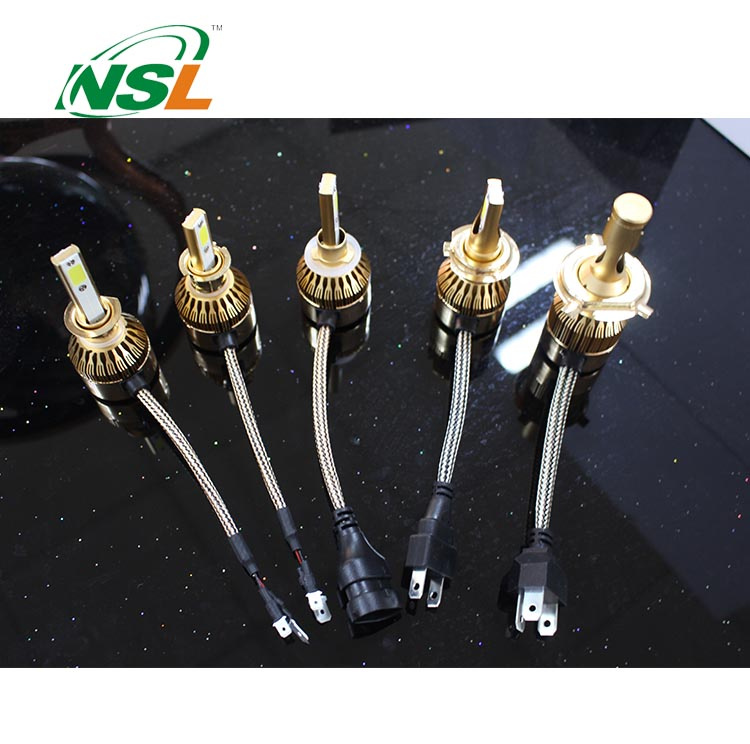 C6 LED Headlight H11 Gold COB LED Chip for Cars